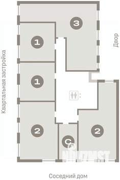 2-к квартира, вторичка, 71м2, 4/7 этаж