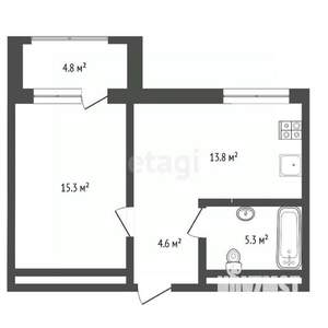 1-к квартира, вторичка, 39м2, 11/17 этаж
