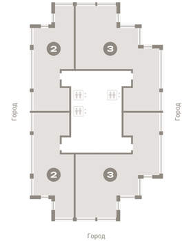 2-к квартира, вторичка, 86м2, 25/25 этаж