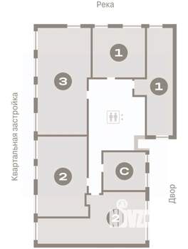 3-к квартира, вторичка, 84м2, 5/8 этаж