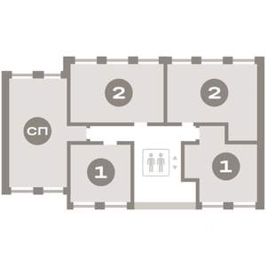1-к квартира, вторичка, 80м2, 5/7 этаж