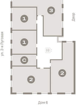 2-к квартира, вторичка, 75м2, 4/16 этаж