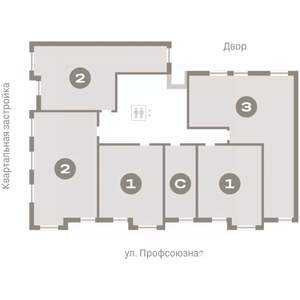 1-к квартира, вторичка, 51м2, 4/7 этаж