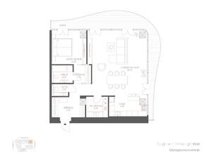 1-к квартира, вторичка, 101м2, 6/10 этаж