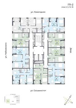 2-к квартира, вторичка, 59м2, 2/16 этаж