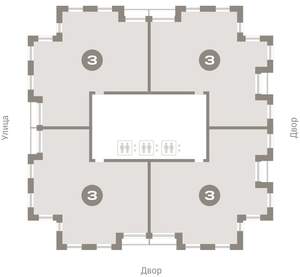 3-к квартира, вторичка, 143м2, 24/25 этаж