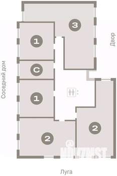 3-к квартира, вторичка, 86м2, 3/7 этаж