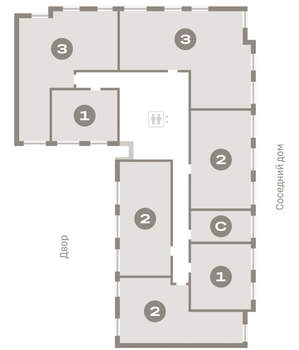 2-к квартира, вторичка, 61м2, 2/17 этаж