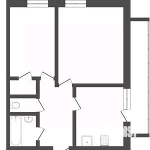 2-к квартира, вторичка, 48м2, 2/12 этаж