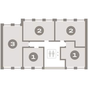 1-к квартира, вторичка, 55м2, 4/7 этаж