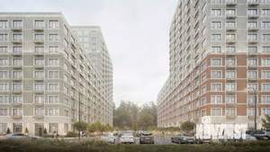 2-к квартира, строящийся дом, 60м2, 2/17 этаж