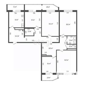 5-к квартира, вторичка, 106м2, 10/10 этаж