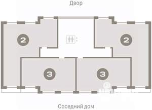 2-к квартира, вторичка, 83м2, 6/7 этаж
