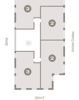 2-к квартира, вторичка, 96м2, 6/25 этаж