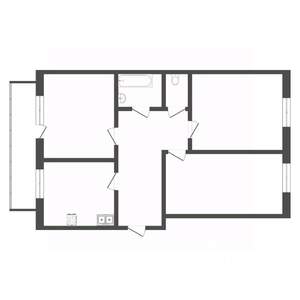 3-к квартира, вторичка, 95м2, 2/14 этаж