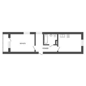1-к квартира, вторичка, 40м2, 7/15 этаж