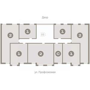 1-к квартира, вторичка, 51м2, 7/8 этаж