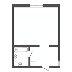 Студия квартира, вторичка, 14м2, 1/5 этаж