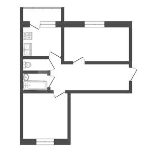 2-к квартира, вторичка, 48м2, 5/5 этаж