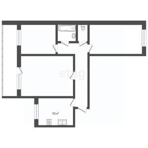 3-к квартира, вторичка, 60м2, 2/9 этаж