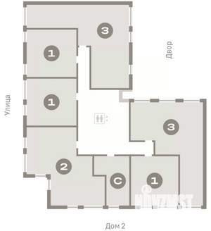 3-к квартира, вторичка, 88м2, 4/9 этаж