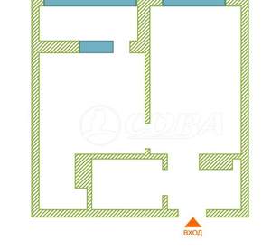 1-к квартира, вторичка, 35м2, 8/17 этаж