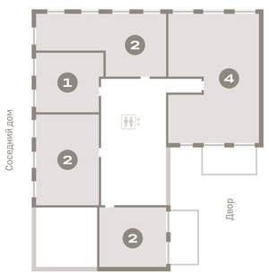 2-к квартира, вторичка, 64м2, 2/11 этаж