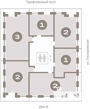 2-к квартира, вторичка, 81м2, 5/9 этаж