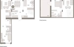 3-к квартира, вторичка, 133м2, 8/16 этаж