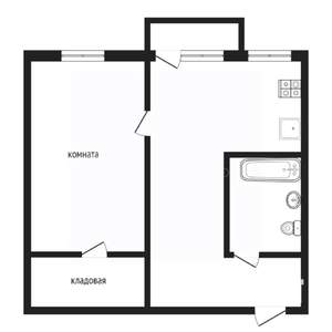 2-к квартира, вторичка, 44м2, 3/5 этаж