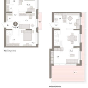 4-к квартира, вторичка, 138м2, 6/17 этаж