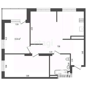 2-к квартира, вторичка, 79м2, 16/17 этаж