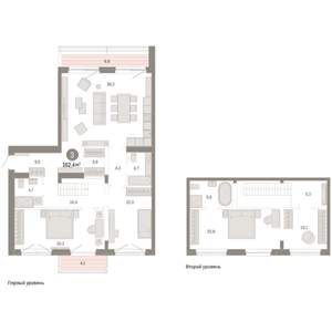 3-к квартира, вторичка, 162м2, 7/11 этаж