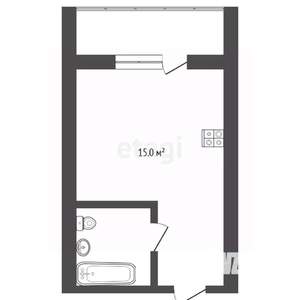 Студия квартира, вторичка, 18м2, 2/8 этаж