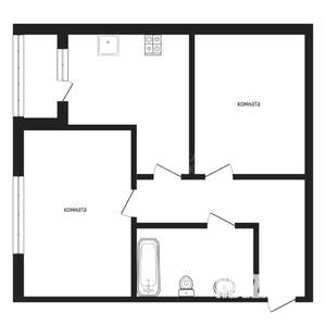 2-к квартира, вторичка, 50м2, 14/19 этаж