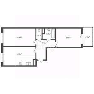 2-к квартира, вторичка, 66м2, 7/10 этаж