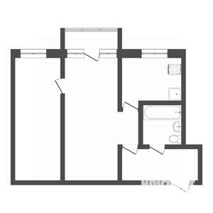 2-к квартира, вторичка, 44м2, 4/5 этаж