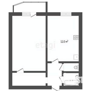 1-к квартира, вторичка, 44м2, 10/10 этаж