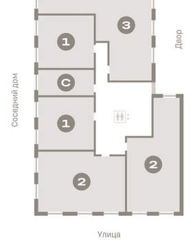 1-к квартира, вторичка, 47м2, 6/11 этаж