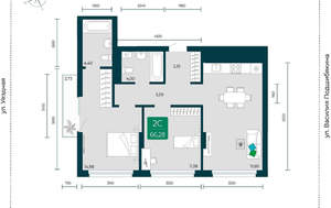 2-к квартира, вторичка, 66м2, 11/7 этаж