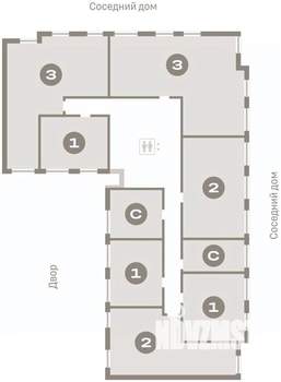 2-к квартира, вторичка, 62м2, 7/9 этаж