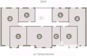 1-к квартира, вторичка, 51м2, 6/10 этаж