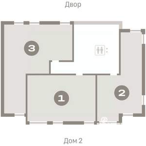 1-к квартира, вторичка, 128м2, 8/8 этаж