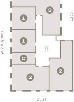 1-к квартира, вторичка, 45м2, 3/16 этаж