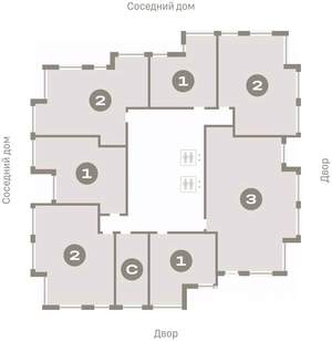 2-к квартира, вторичка, 78м2, 13/16 этаж