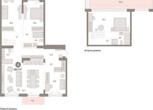 4-к квартира, вторичка, 181м2, 7/11 этаж