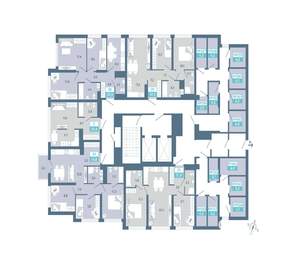2-к квартира, строящийся дом, 52м2, 4/25 этаж