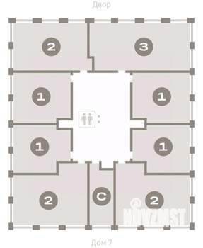 1-к квартира, вторичка, 49м2, 3/17 этаж