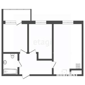 2-к квартира, вторичка, 57м2, 12/19 этаж