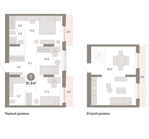 3-к квартира, вторичка, 98м2, 8/17 этаж